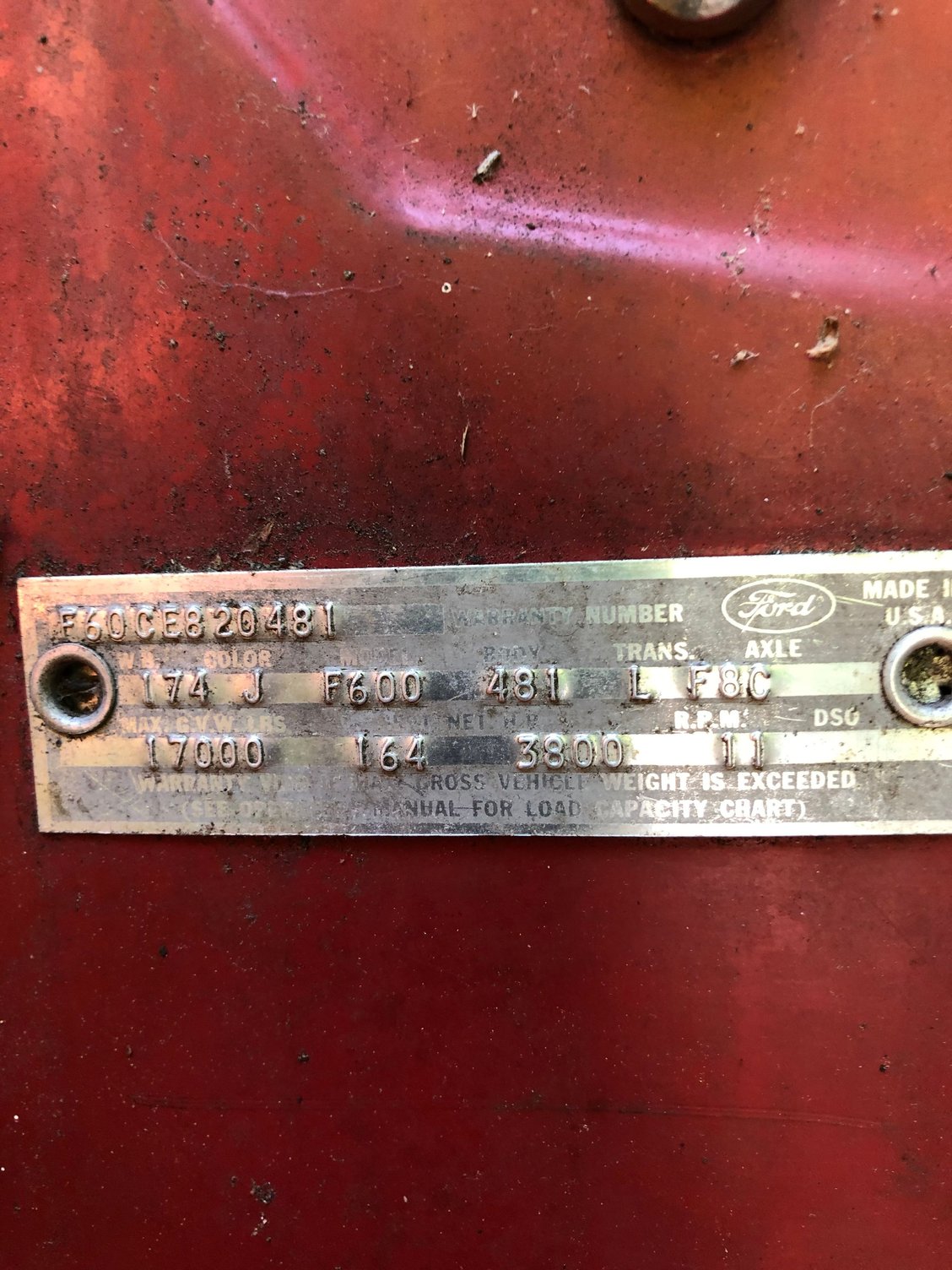 transmission by vin number ford on 1966 F600 Vin Decoding Help Ford Truck Enthusiasts Forums