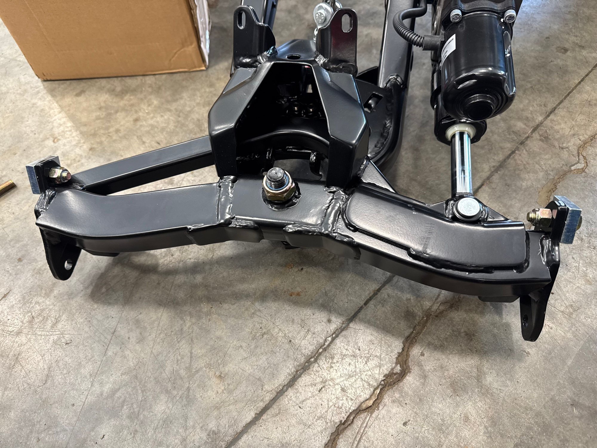 This is the Kawasaki hydraulic mount.  They do have the manual A frame mount as well.  But, it’s worthless without the blade.