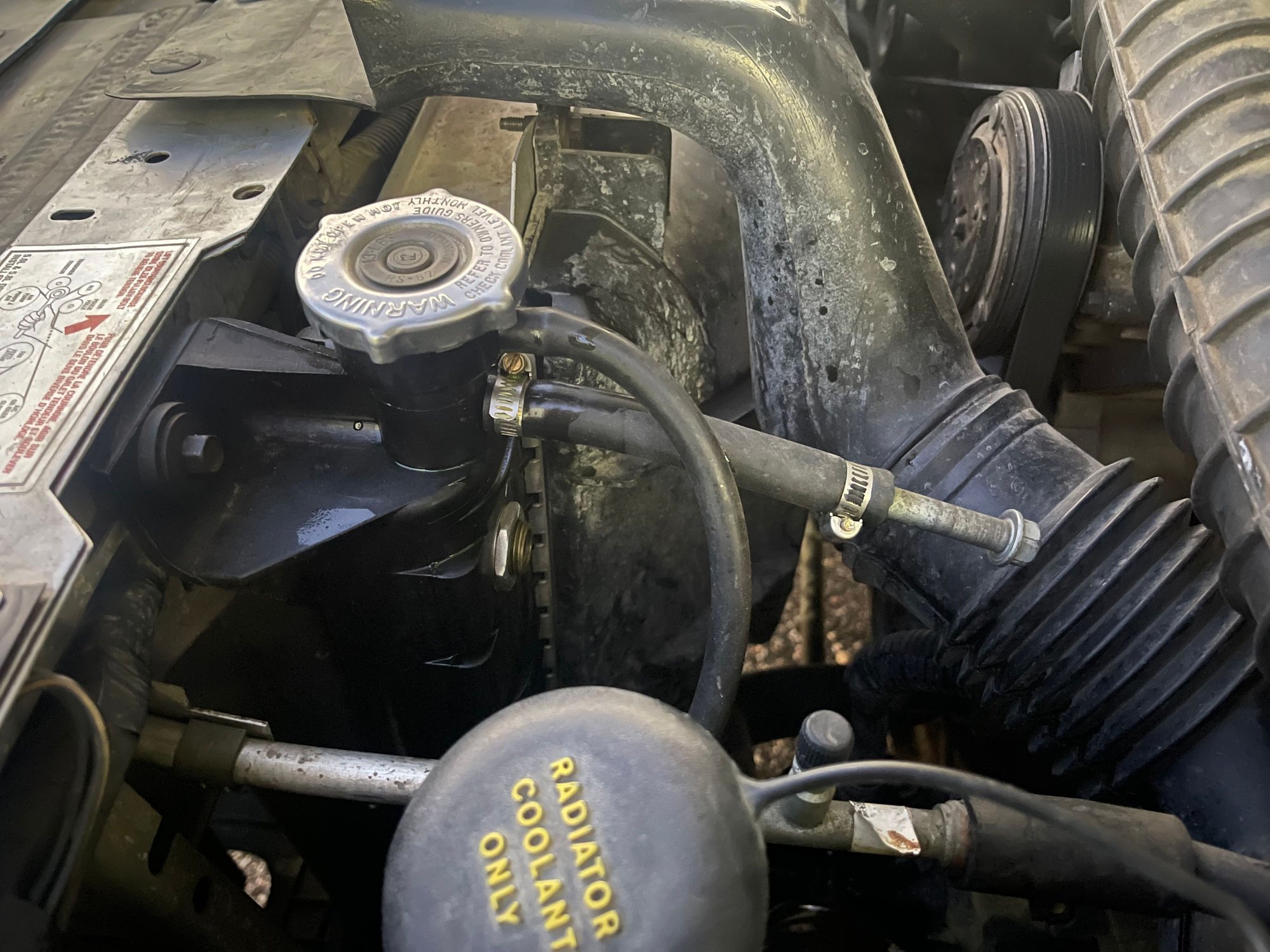 Thermostat housing issues and A/m temp sensor relocation Ford Truck