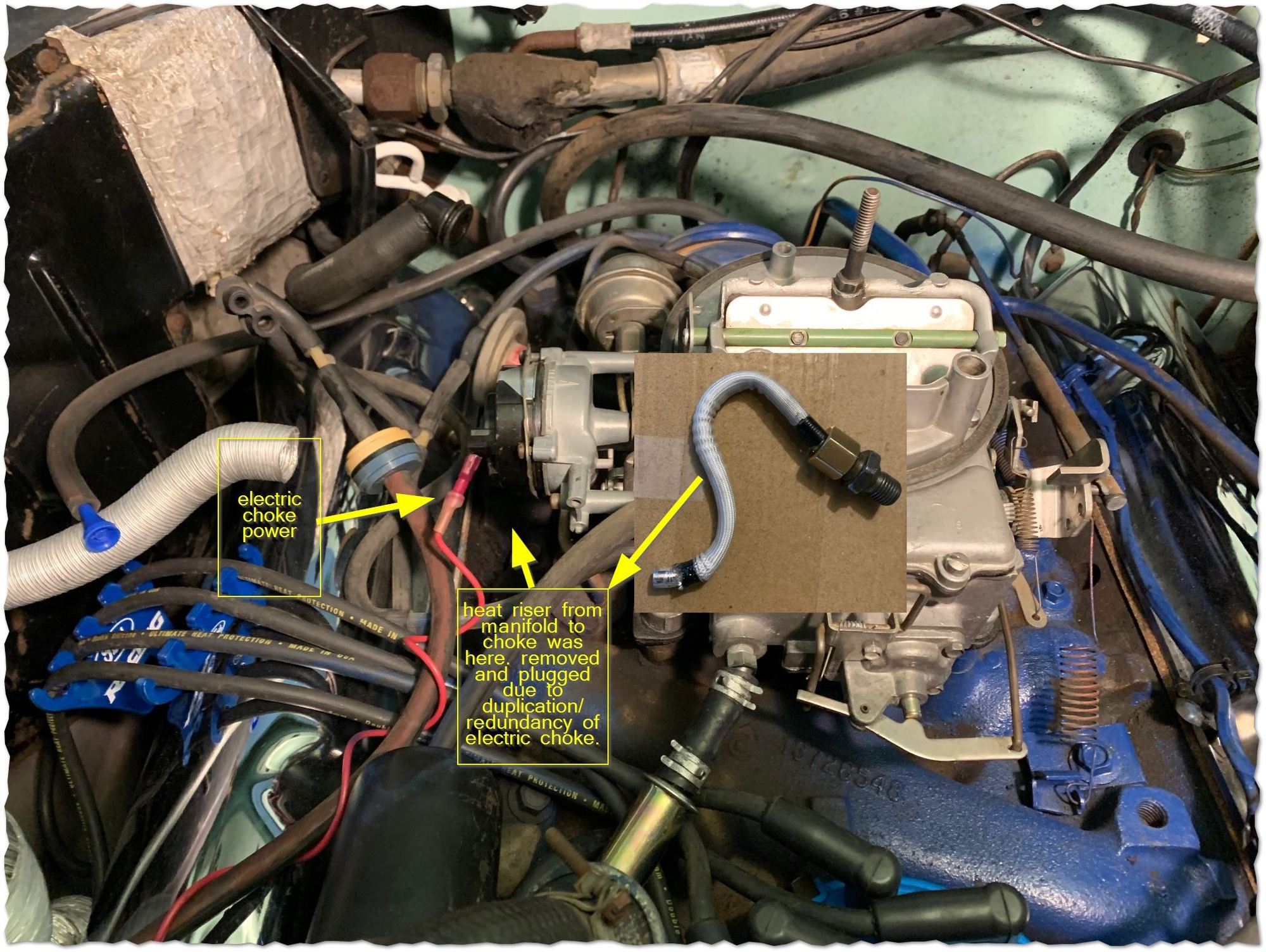 Electric Choke AND Choke Heat Riser 1977 351M Ford Truck
