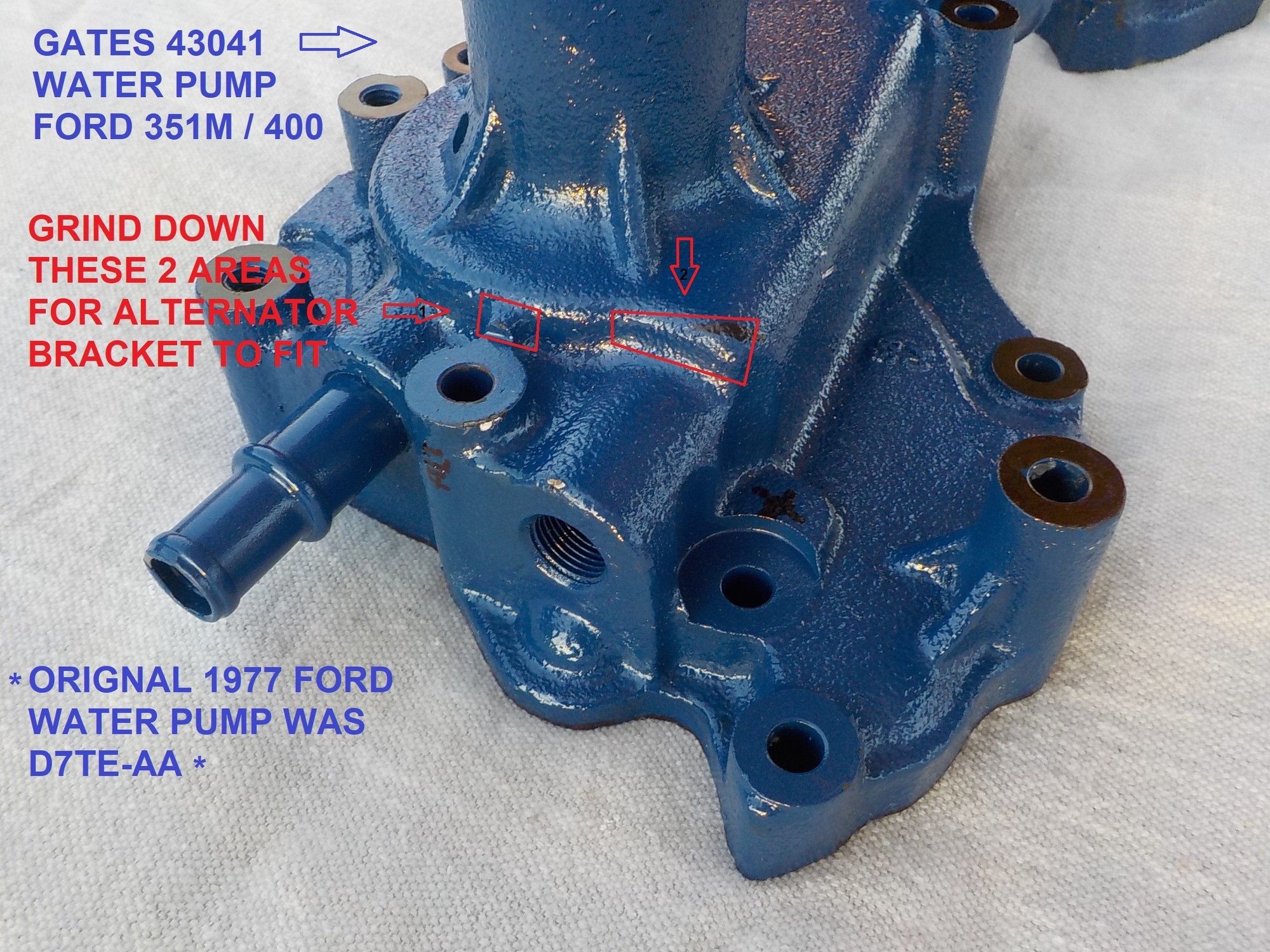 Standard Engine Water Pump-Water Pump Gates 43041