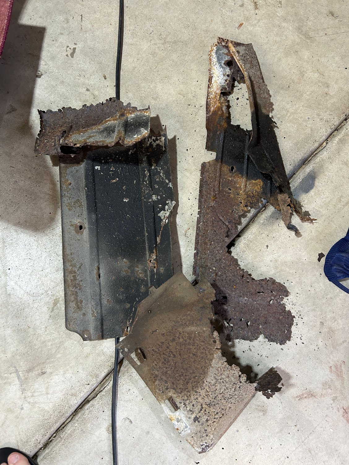 Rotted sheet metal