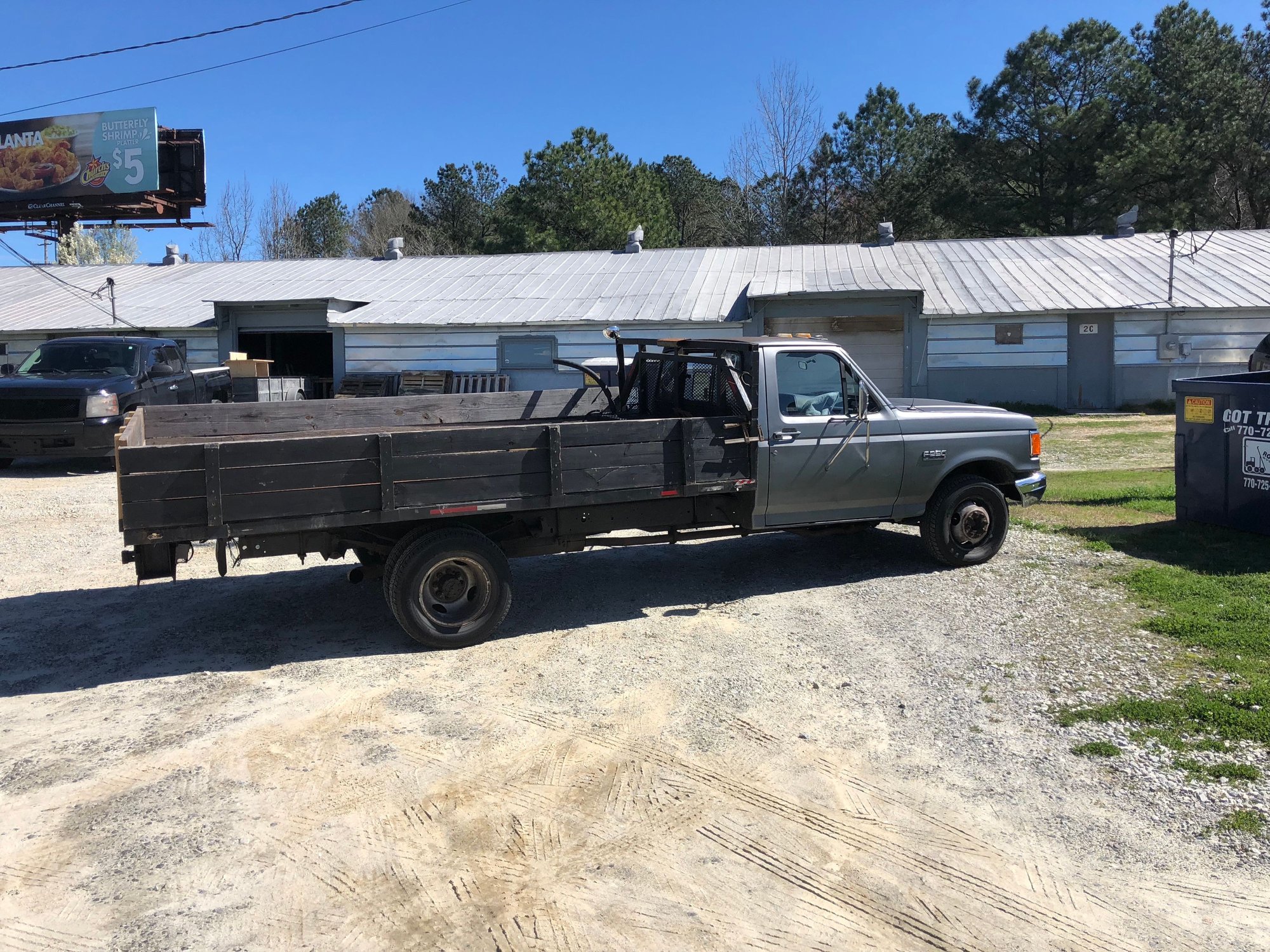 1987 Ford F-350 - Non-running '87 F350 flatbed - Used - VIN 1FDKF37L0HNA88163 - 64,000 Miles - 8 cyl - 2WD - Manual - Truck - Gray - Loganville, GA 30052, United States