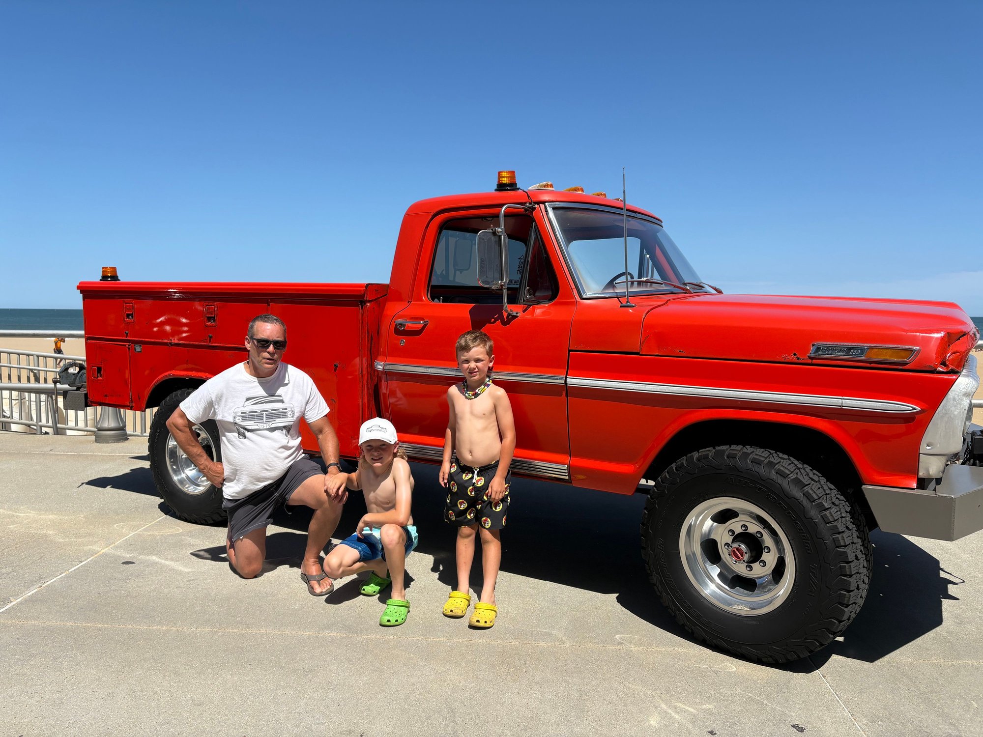 Drove truck to va beach . Put it in monsters on beach truck show. Made it down and back . No issues, Only burned 40 gallons of gas. 