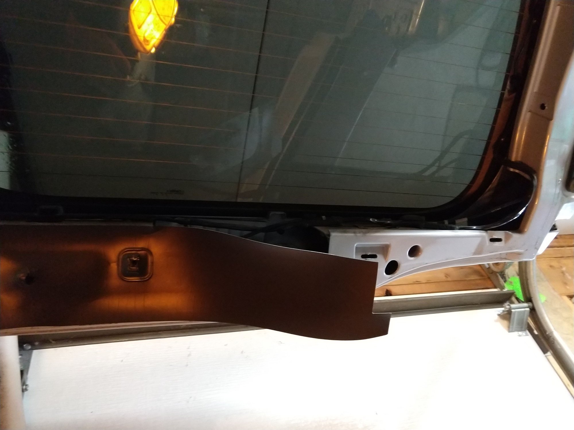 How to remove Excursion rear hatch trim and replace rear defroster tab