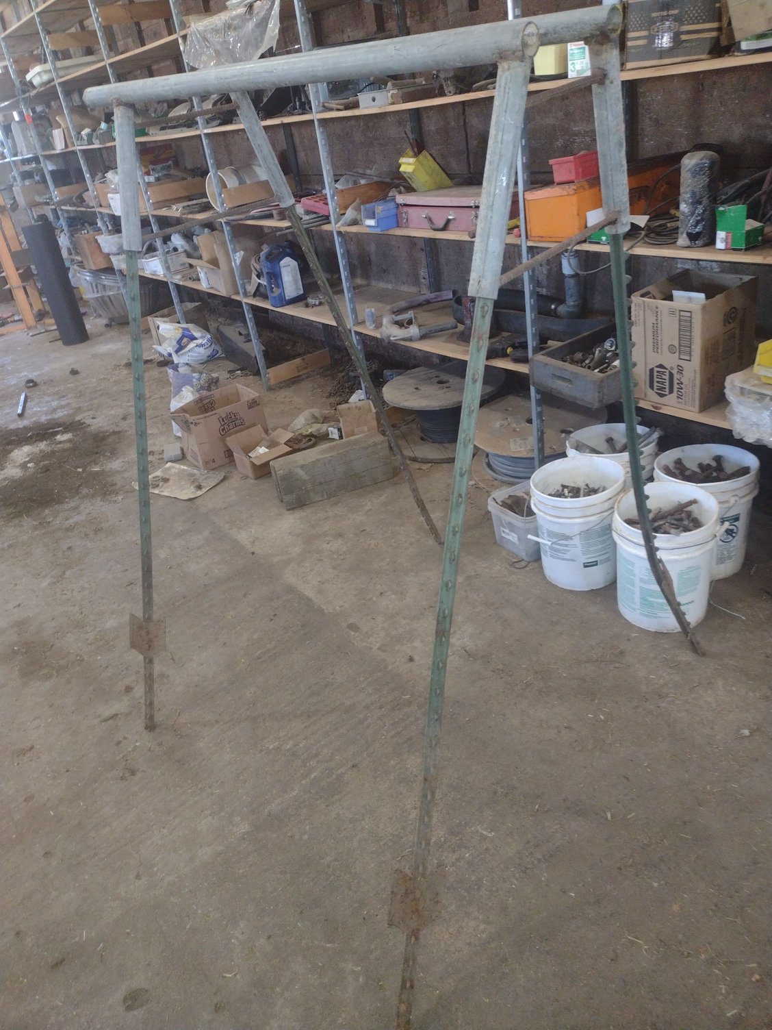 This is what I could put together to hang the parts on, was a bit rickshaw, but it held.