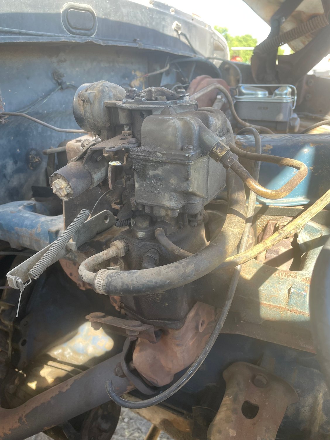 Here's the carb, solenoid