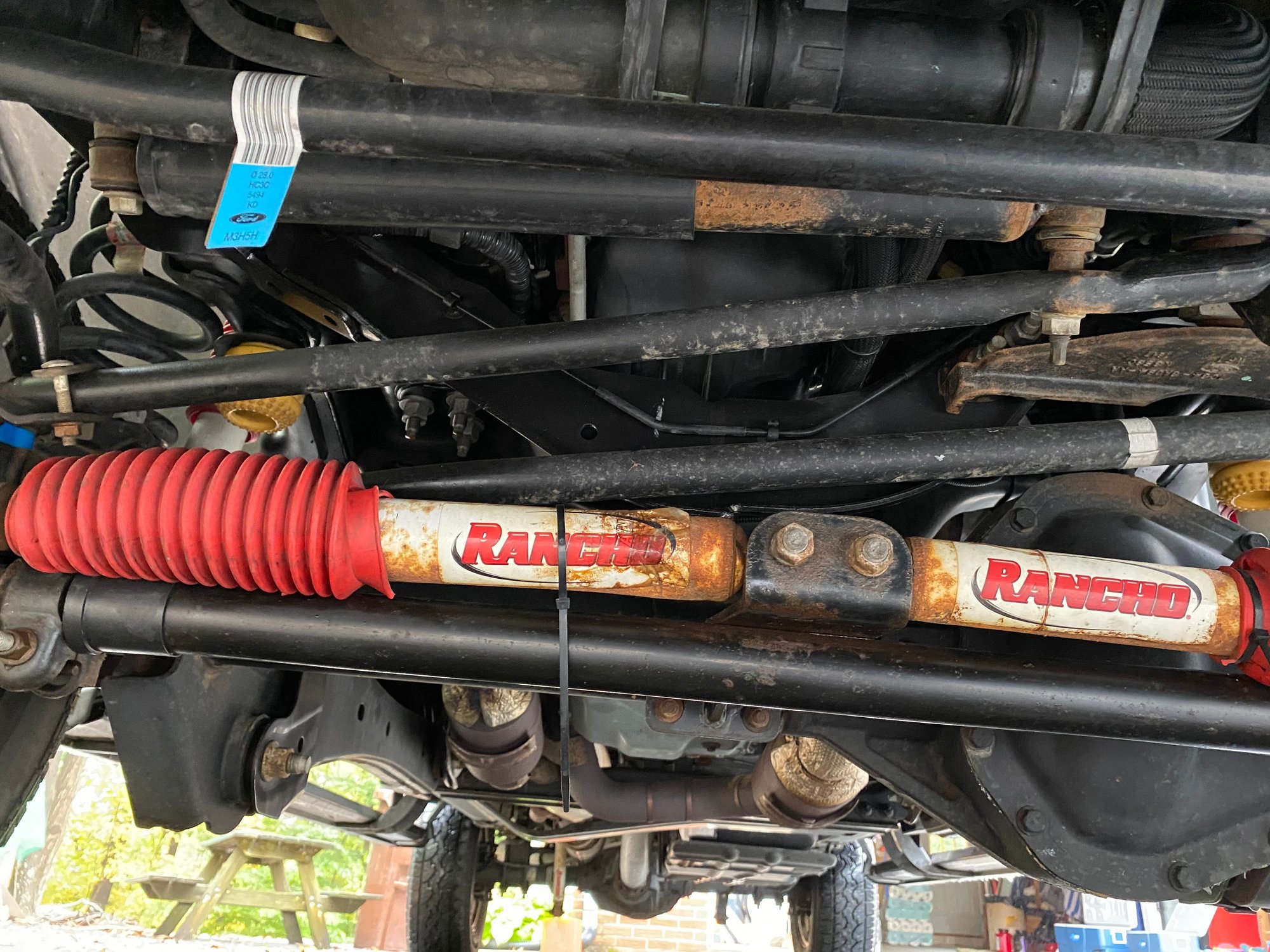 Possible leak near steering stabilizer F350 Ford Truck Enthusiasts Forums