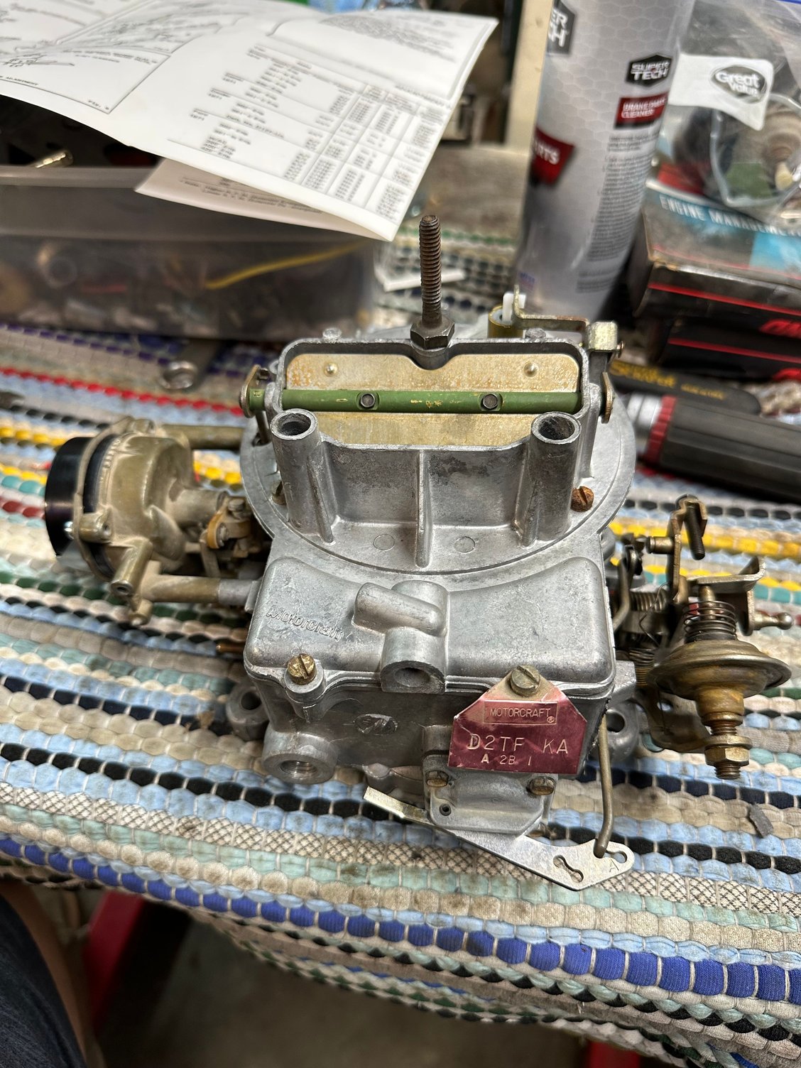Rebuilt. Even has the carb tag still. 