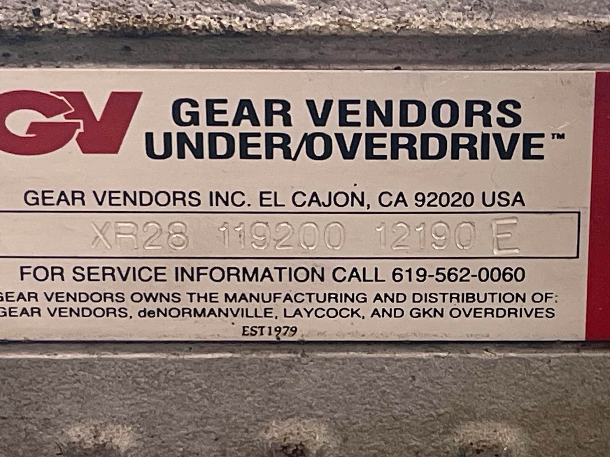 Drivetrain - Gear Venders Under/Overdrive for 2000 F500 Crew Cab E40D Trans - Used - 1999 to 2003 Ford F-550 Super Duty - Valparaiso, FL 32580, United States