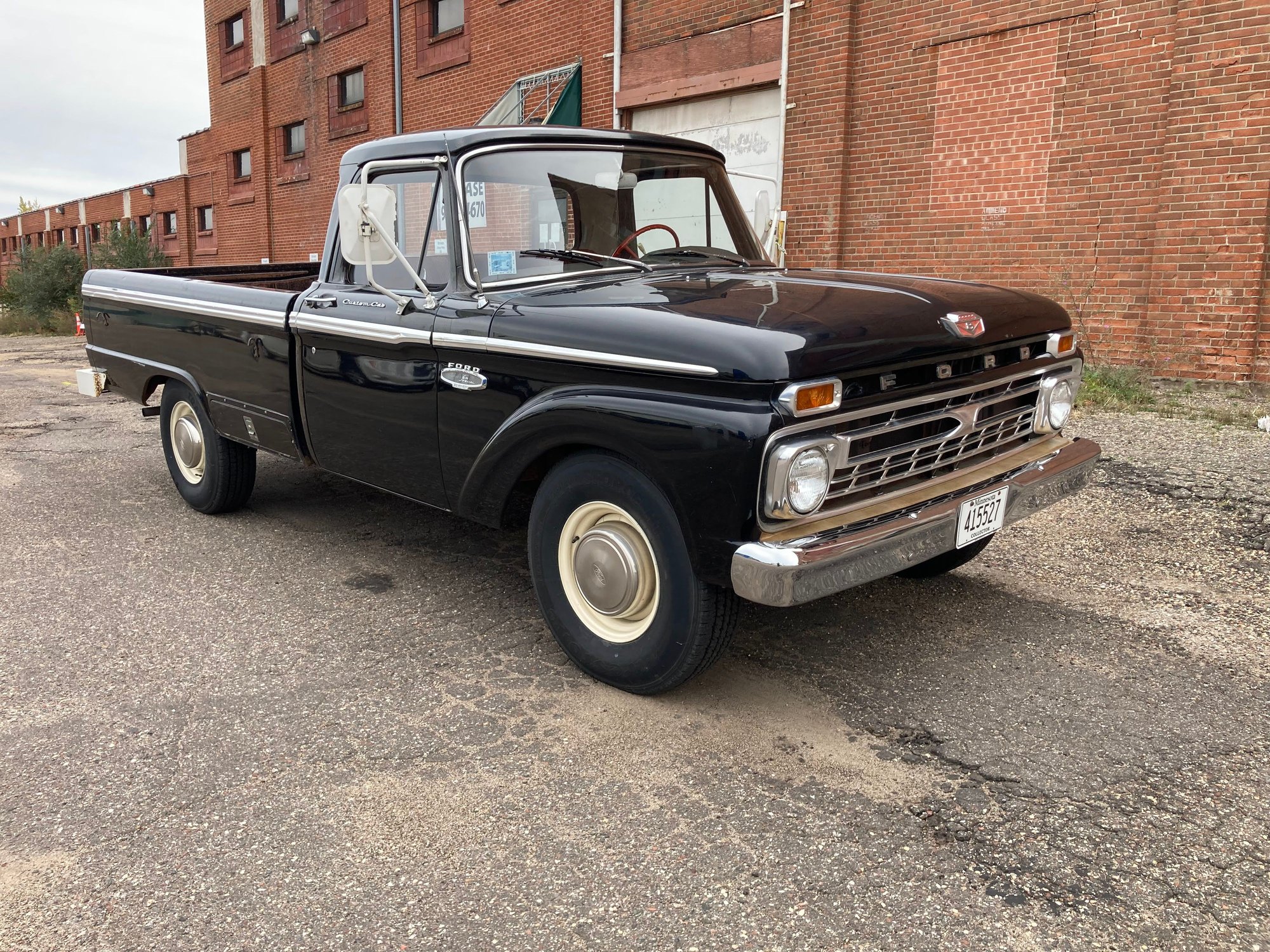 1966 Ford F-250 - Online Auction: Single-family-owned 1966 Ford F-250 Camper Special - Used - VIN F25YL824997 - 95,000 Miles - 8 cyl - 2WD - Automatic - Truck - Black - Minneapolis, MN 55406, United States