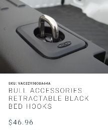 Ford VAC3Z-99000A64-A F-150 Super Duty Retractable Bed Hook Set