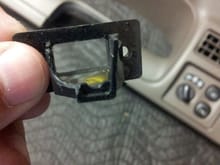 Broken USB Connector plate from the old unit...