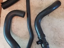 New Gates hoses from CP Addict. I had to wipe these down a bit with tire shine and cleaners to get them somewhat decent looking. 