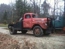 1949 Ford F5 with the Marmon Herrington conversion. Former fire truck.