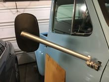 Fabricated some long handle mirrors for when I pull my travel trailer.