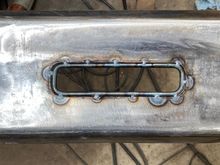 1/4" CR steel bar rolled into a frame.