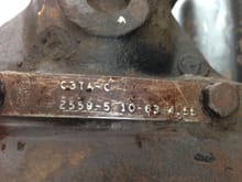 Front Axle, Dana 44, Closed Knuckle. 4:55 ratio, manufactured October 1963.