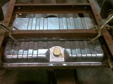 Mustang fuel tank install
