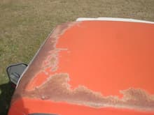South Dakota sun damage to the roof.  Trucks called it &quot;patena&quot; on their show!
