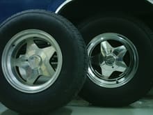 15&quot; Eagle alloys with Mastercraft Courser AWT tires - before and after polishing