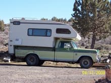 The day I picked up our Coachman Camper.  The old beast hauled it like it was nothing.