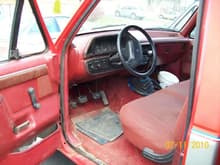 Nice Red interior, needing a good cleaning!