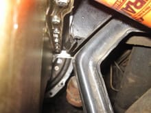 motor mount held up by oil pan