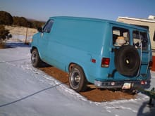 Baby Blue 1985 Chevy G20 Sportvan 2wd