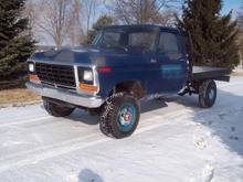 This is a 1977 Ford F250 4X4 that I got back to running condition, I had it for about six months using it just as a work truck and had to sell it to start funding my next project. It has a sweet running 400M and a fresh C6 that I rebuilt.
