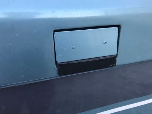 Flootstep in rear door with panel closed