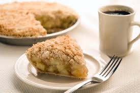 Nothing says good morning like a good cup of coffee and a slice of hot apple pie.