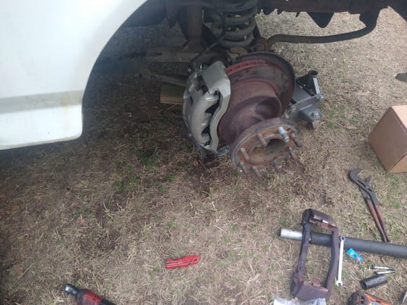 New rotors and ball joints are next now that the truck is running and driving good!