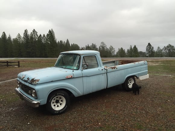 1964 F-100 long bed.  The work truck to help get the old '56 back together.