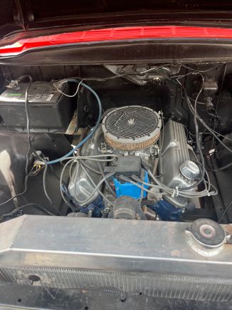 Rebuilt 302. Next year I will buy a late model low mileage Mustang GT donor and do a Coyote swap and rear clip.