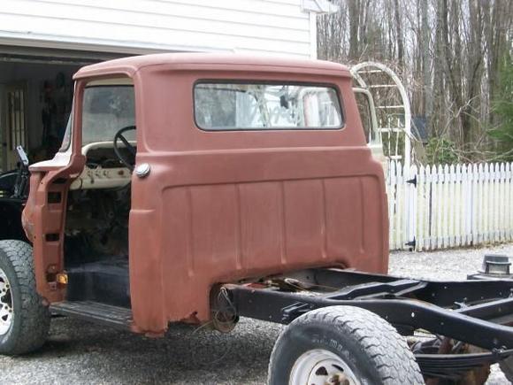 Cab corners and rear of cab ALL NEEDING WORK.