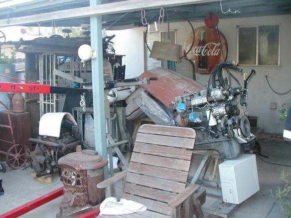 The back patio is filling up with truck parts. My wife is trying to be understanding, she knows this project will take some time