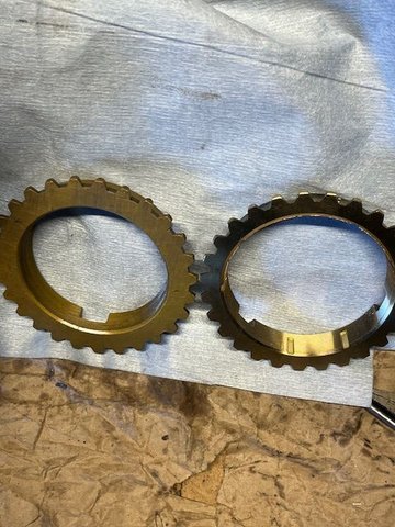 New brass Blocking Ring on the right