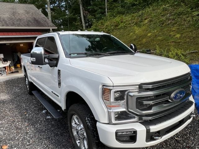 2021 Ford F-350 - 2021 Ford F350 SWD 4x4 Platinum Crew Cab Short Bed - Excellent Condition - Used - VIN 1FT8W3BTXMEC80965 - 31,600 Miles - 8 cyl - 4WD - Automatic - Truck - White - Waynesville, NC 28785, United States