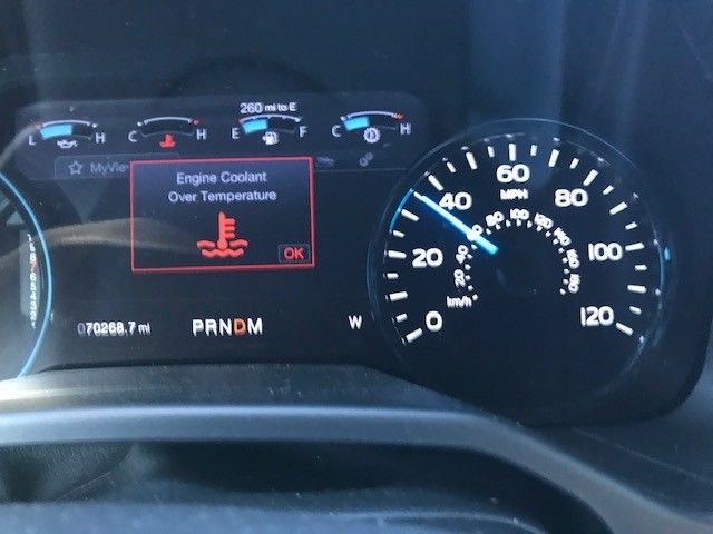 2015 explorer engine coolant over temperature