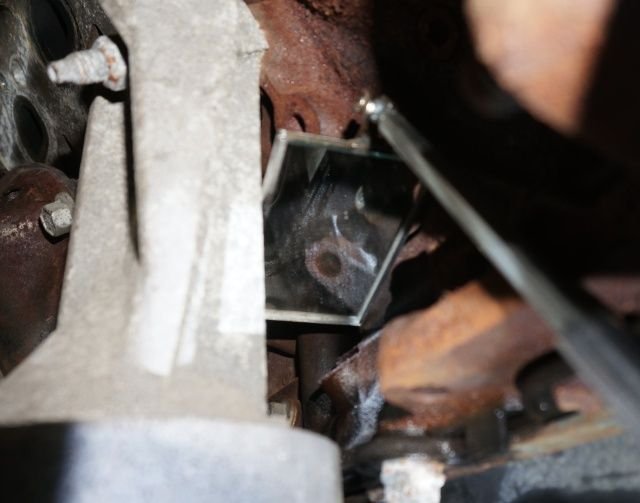 3 valve V10 rusted dipstick tube how to pull it out Ford Truck