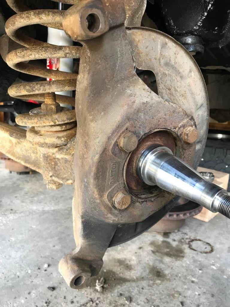 Mismatched front spindles on '68 F250. What the...? Ford Truck