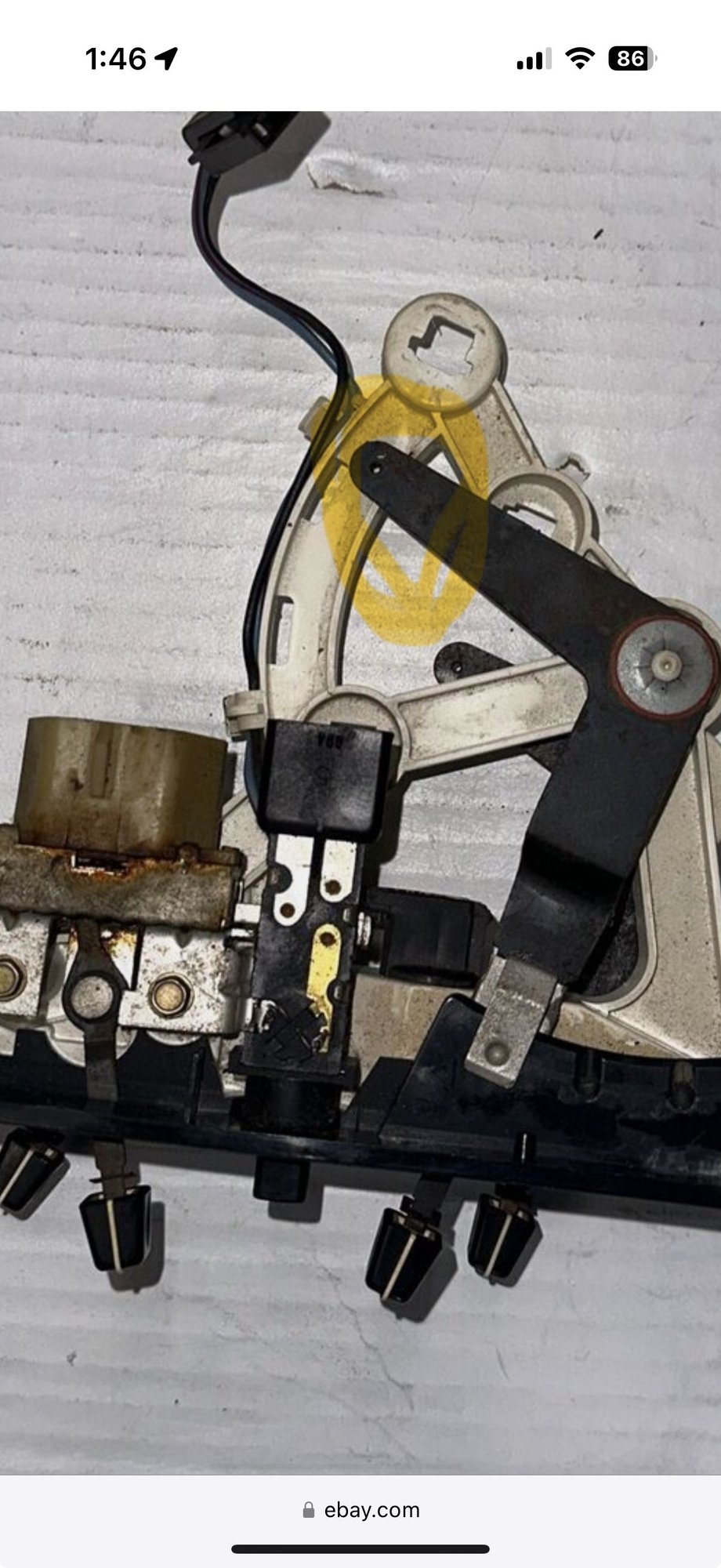 This is what it looks like from above on eBay