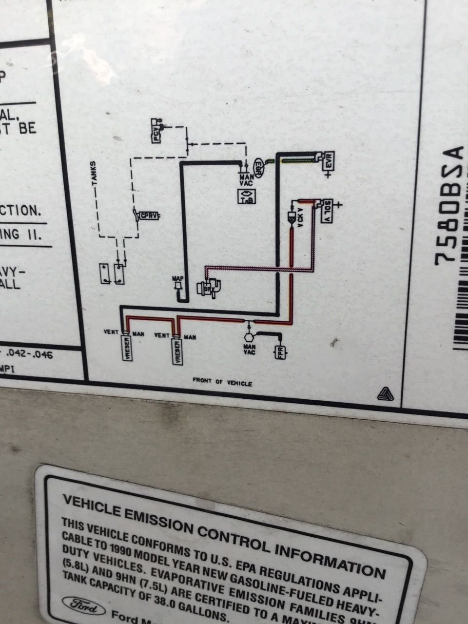 1990 F-250 7.5 vacuum line help needed - Ford Truck Enthusiasts Forums