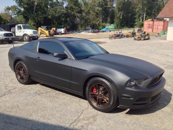 Dipped car, rims, calipers