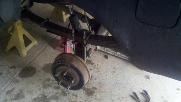 Start of the rear lift