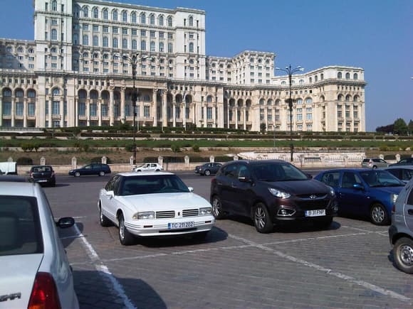 The Olds at the Parliament Palace, Bucharest, Romania