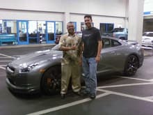 My new GT-R, BTW - I'm on the right