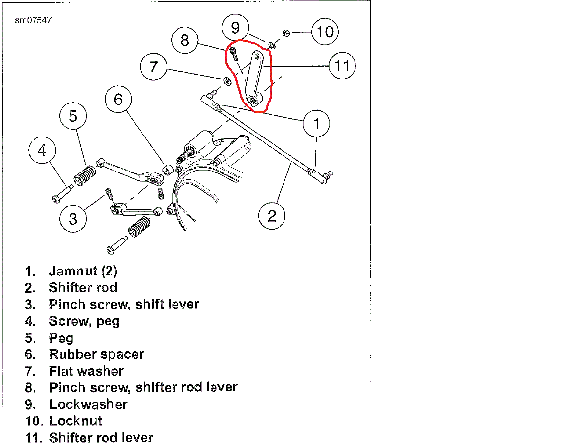 harley shift lever pinch bolt