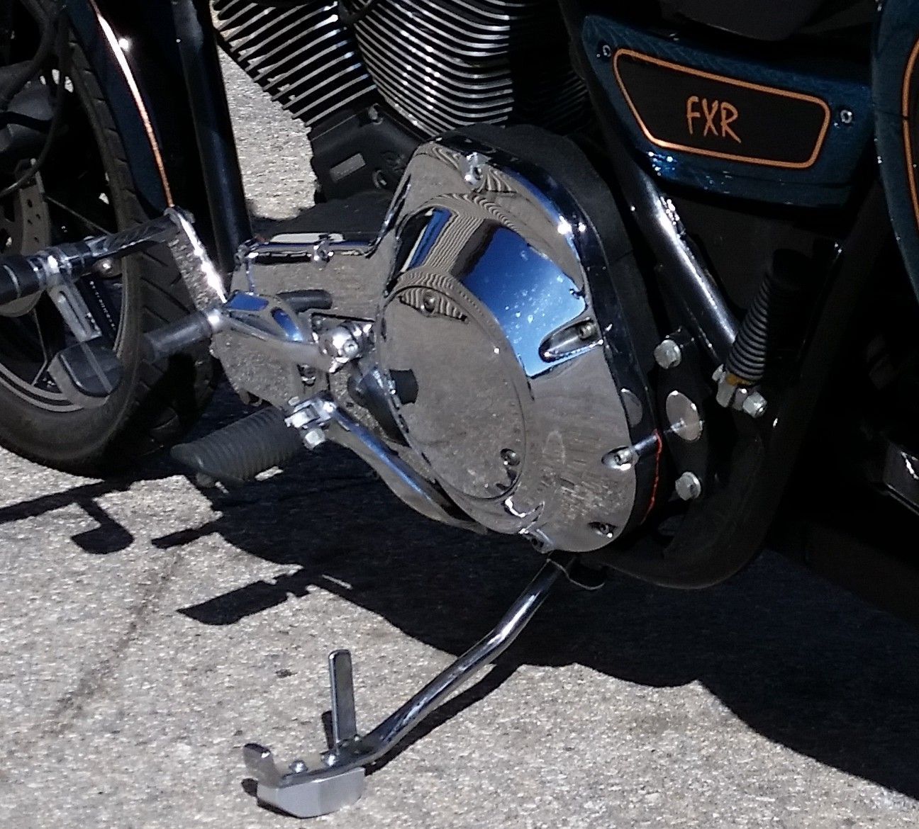 2007 1200C added 13" shocks need longer jiffy stand Harley Davidson